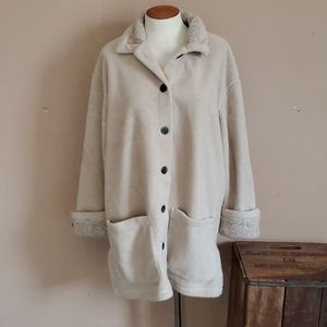 Nordstrom cream coat size medium/large